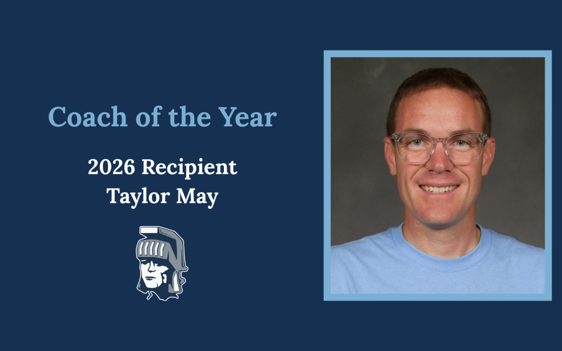 Taylor May, the 2026 recipient of the LC Booster Club Coach of the Year award.