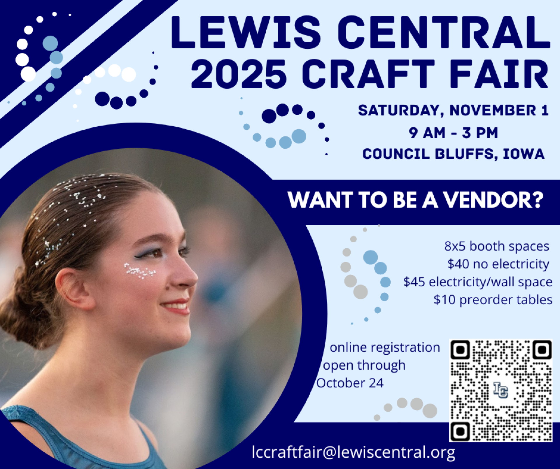 Vendor Flyer for the upcoming LCHS Craft Fair