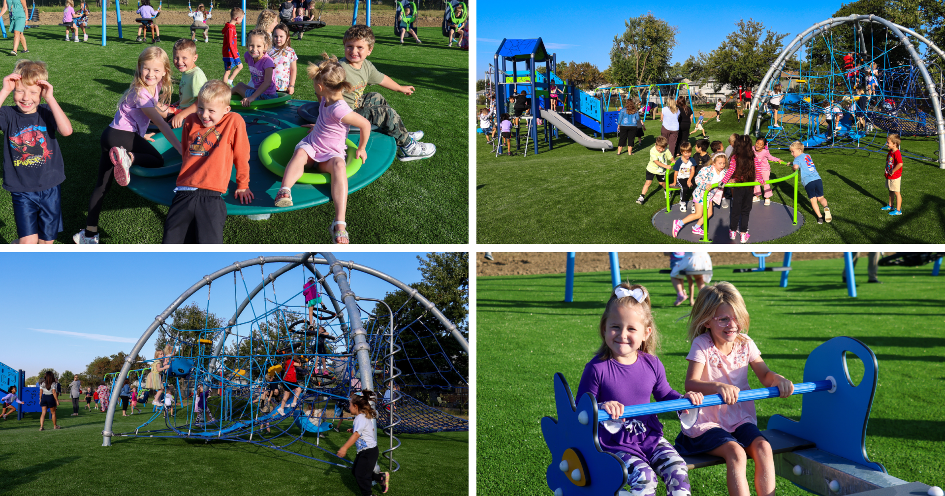 Children playing on the playground