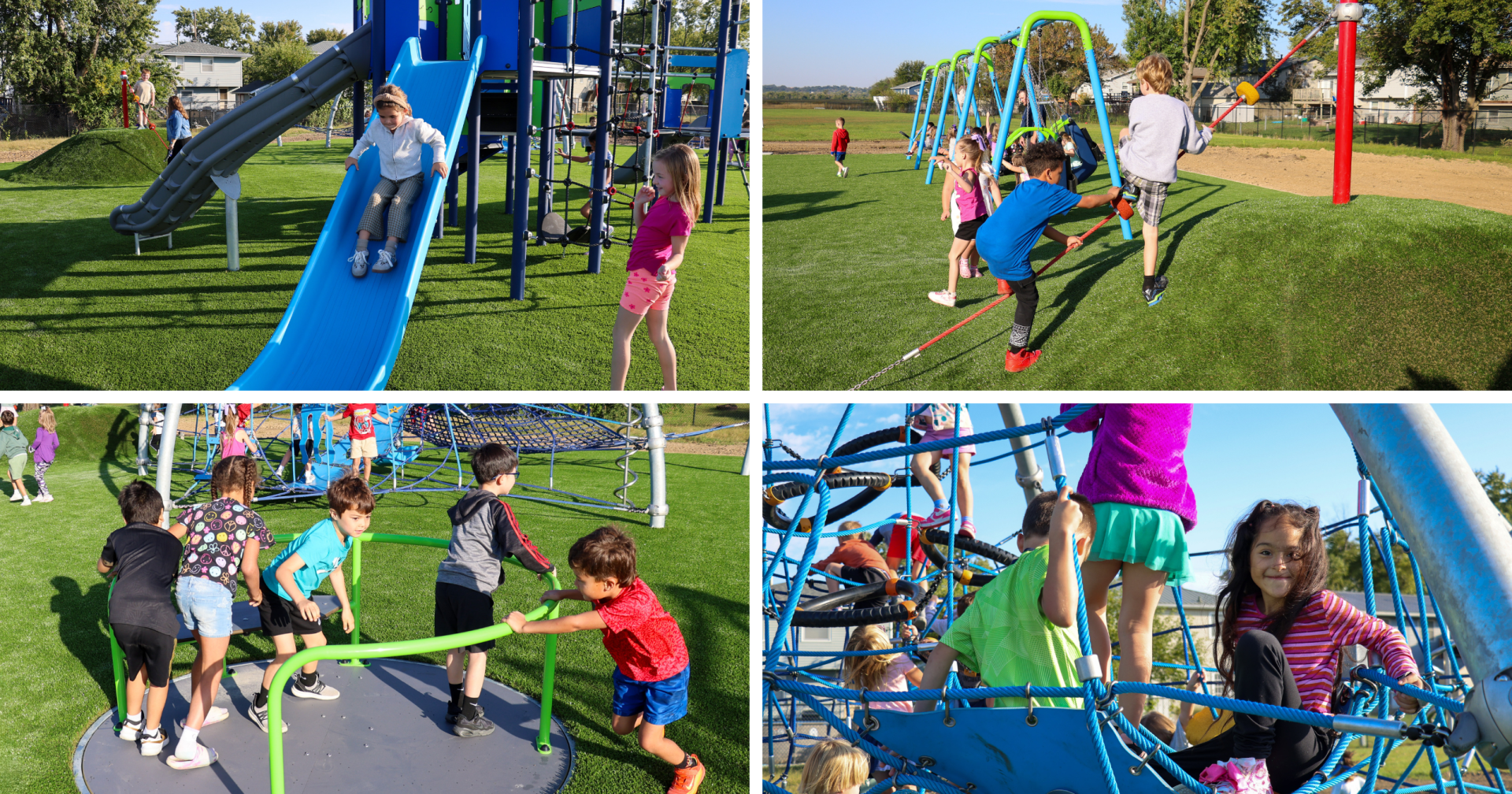 Children playing on the playground