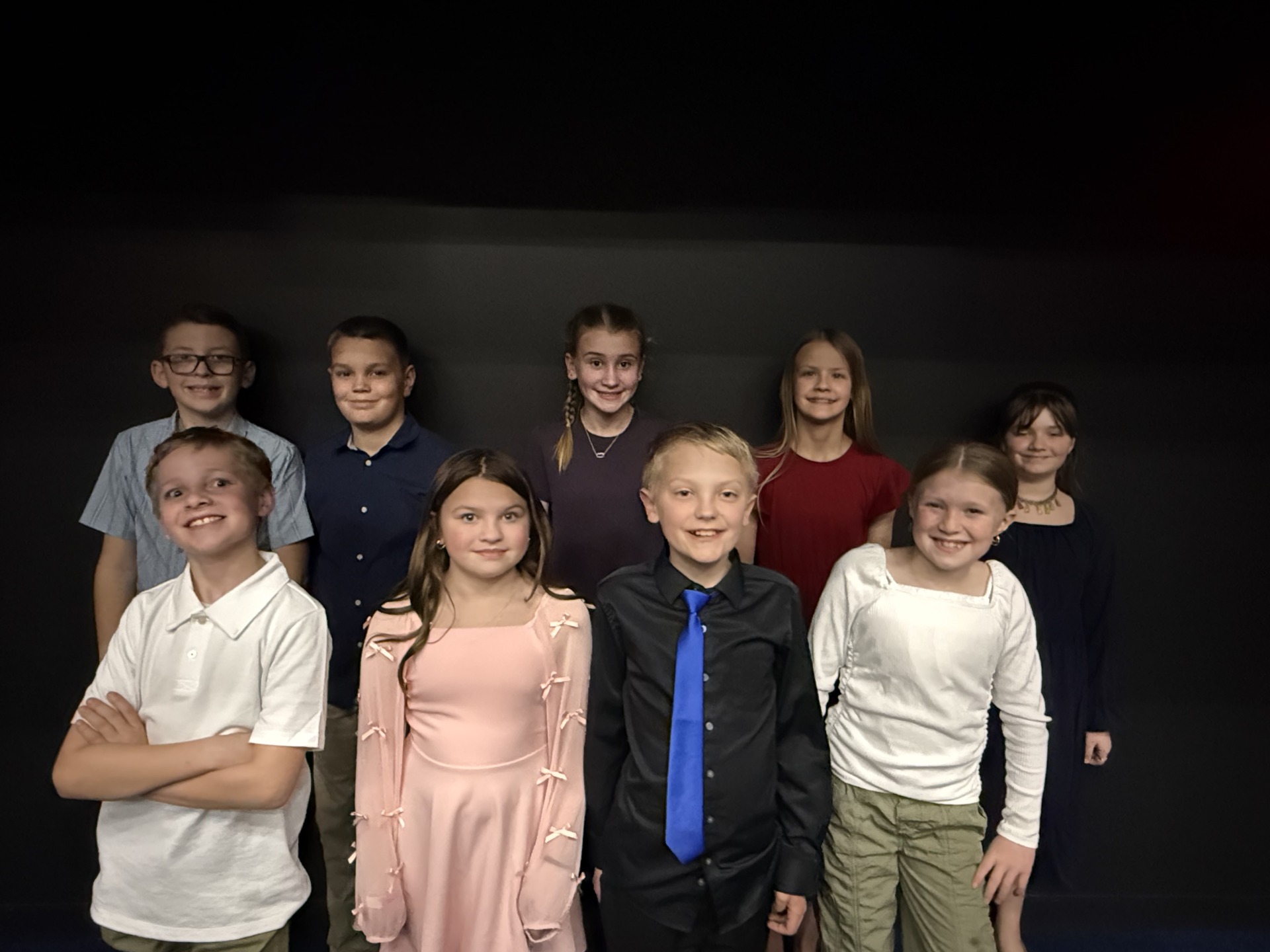 A group photo of the Titan Hill students who participated in the SWICDA Honor Choir Festival.